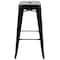 Flash Furniture 30" High Metal Indoor Stackable Bar Stool, Black, PK4 4-ET-31320-30-BK-R-GG - alternate 9
